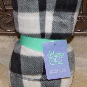 Warm Cozy and Pretty NEW Sleep Chic Womens Black/White CHECKER PJ Bottoms XXL